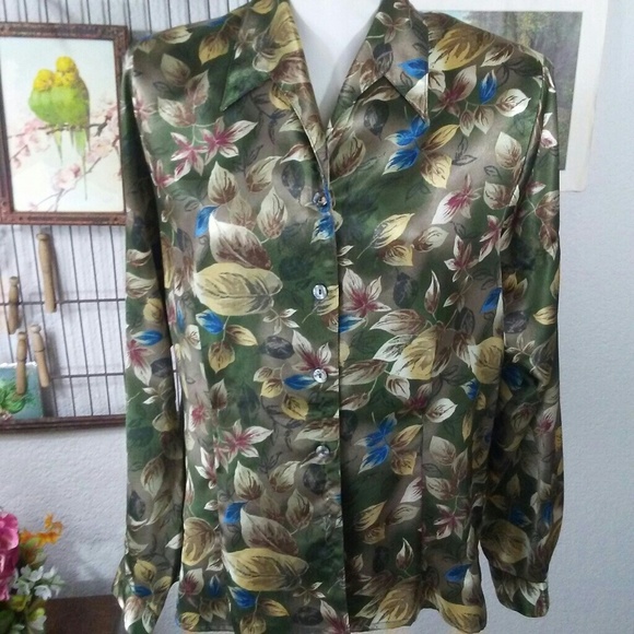 Vintage Tops - Satin blouse